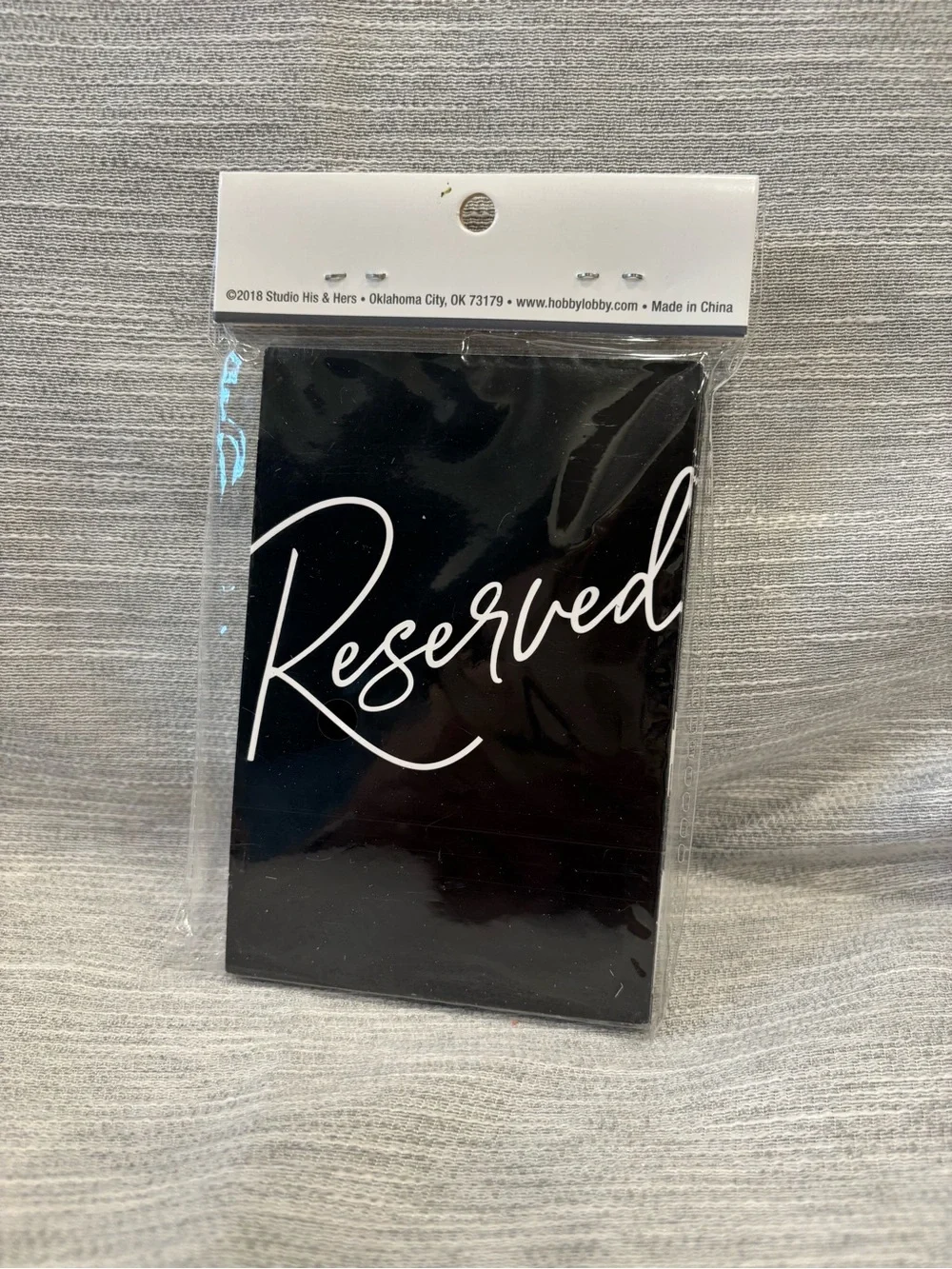 Studio H&V Table Number Cards - Black Table 1 - Pack of 24